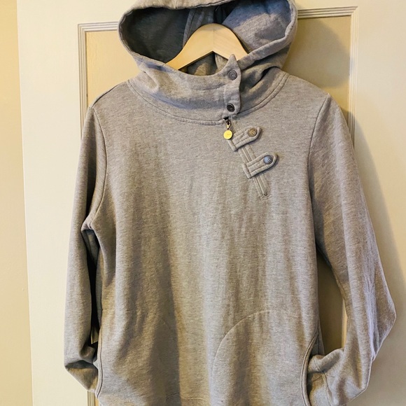 burton grey hoodie
